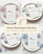 Menù Hydrangea Mockup