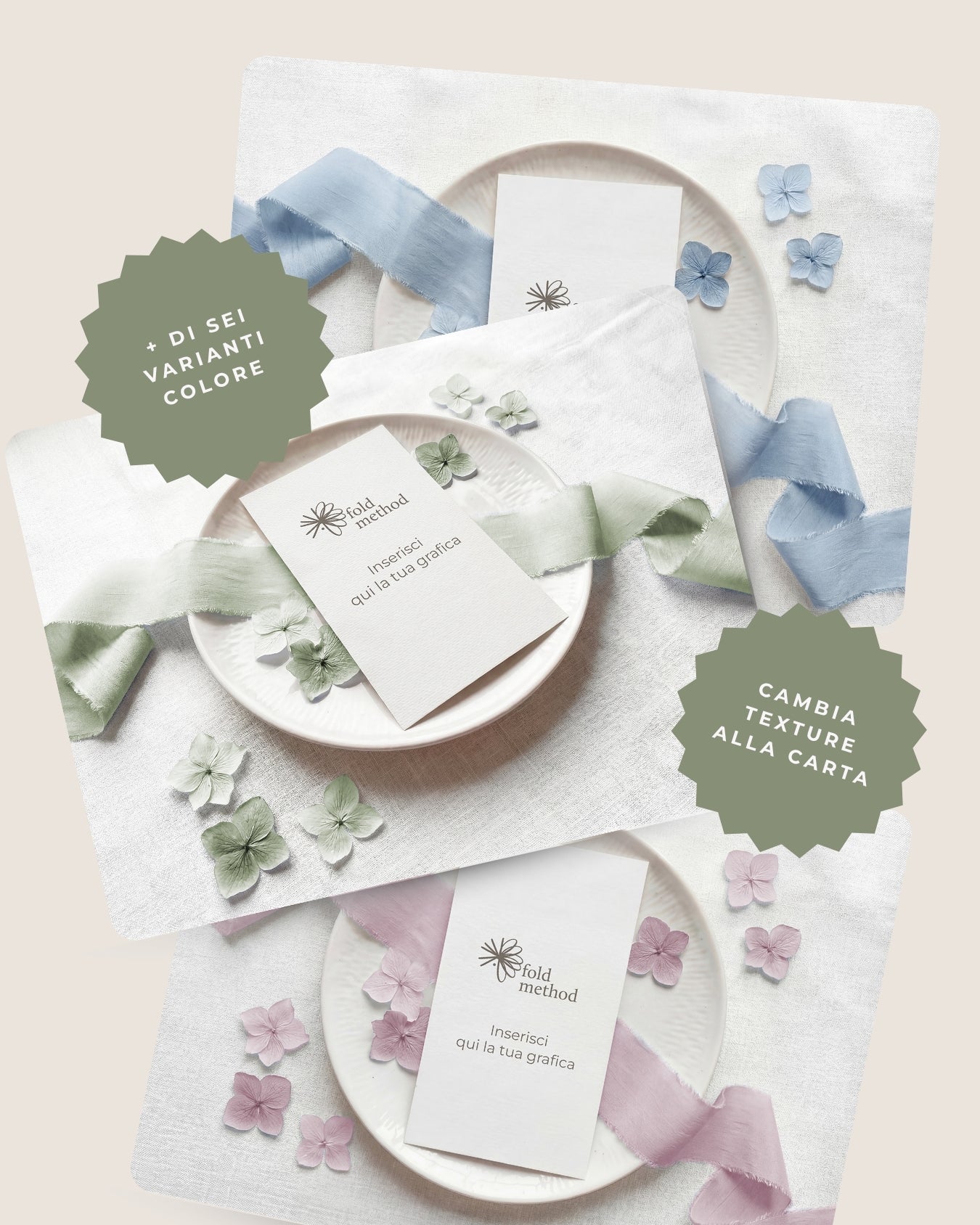 Menù Hydrangea Mockup